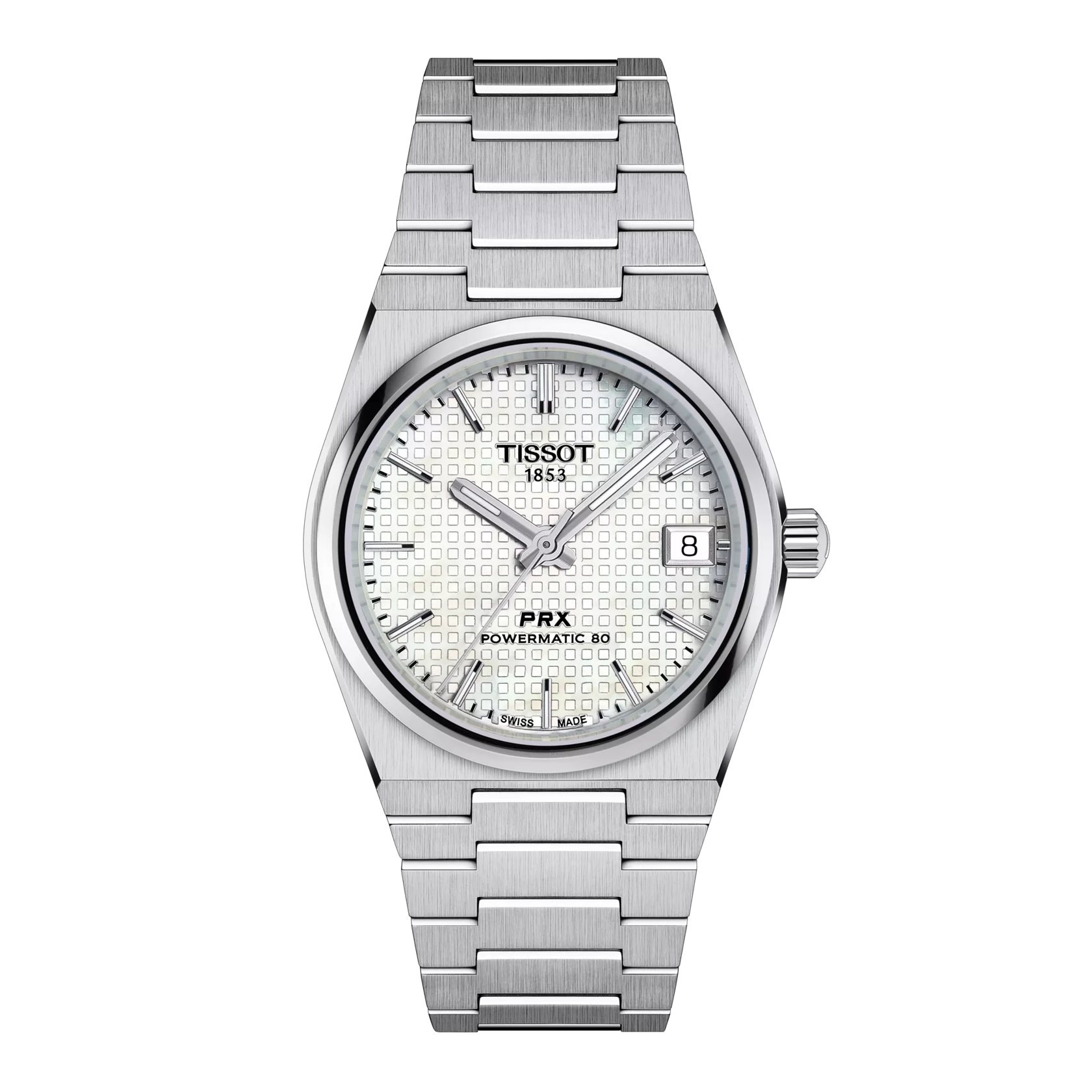 TISSOT PRX ピーアールエックス パワーマティック80 35MM の正面図
