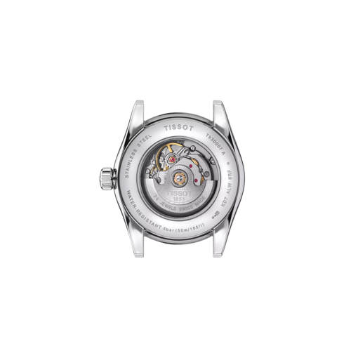 Back view of the watch case 티쏘 T-마이 레이디 오토매틱 18K 골드 베젤
