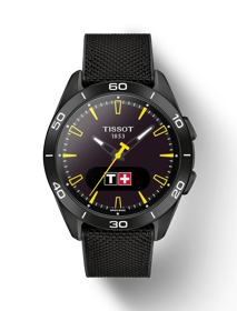 Tissot T-Touch Connect Sport Jungfraubahn の正面図・影あり