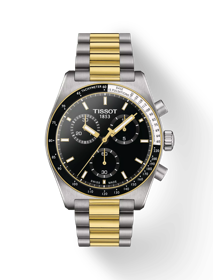 Tissot PR516 クロノグラフ クォーツ の正面図・影あり