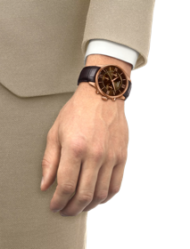 Simulación del reloj Tissot Chemin Des Tourelles Automatic Chronograph en la muñeca