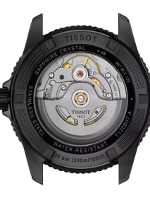 ウォッチケースのバックサイドTissot Seastar 1000 Powermatic 80 40mm