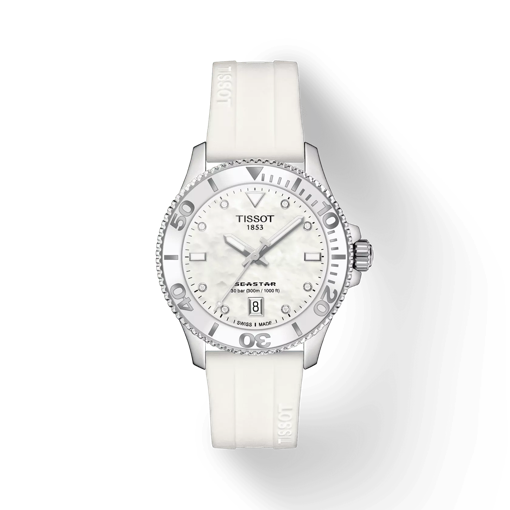 TISSOT シースター 1000 36MM の正面図・影あり