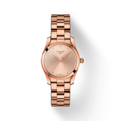 Front view of the watch Tissot T-Wave with shadow