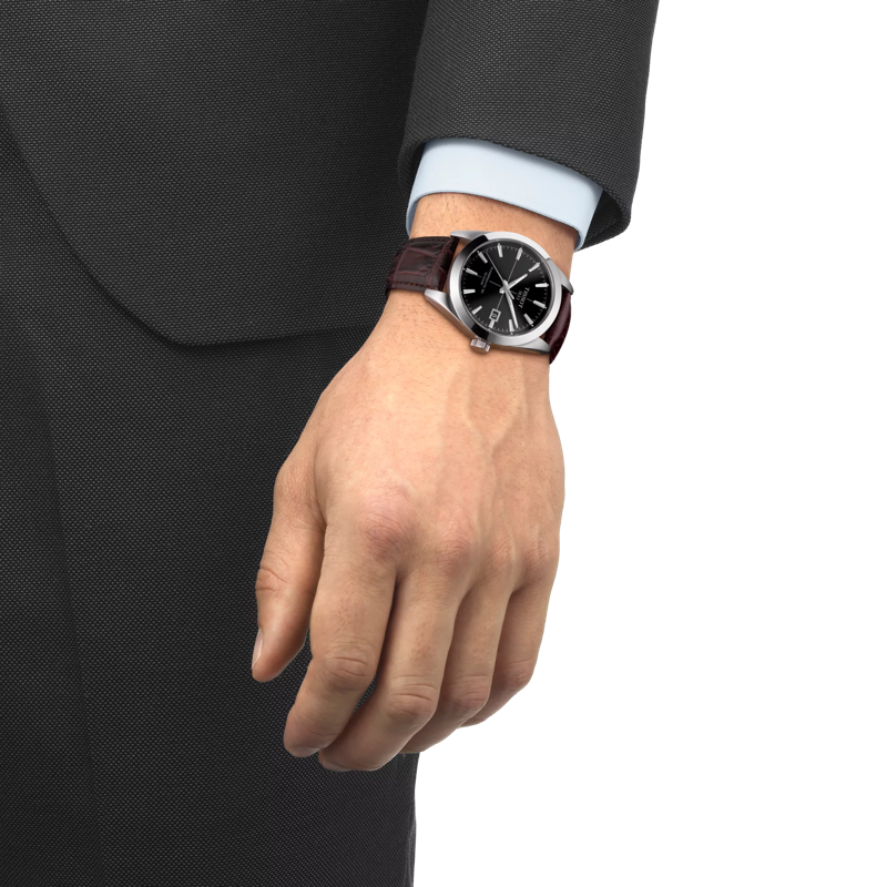 Simulation of the watch Tissot Gentleman Powermatic 80 Silicium on a wrist