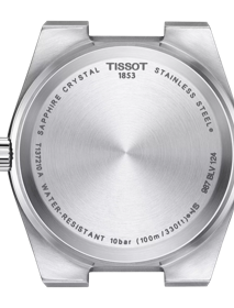 ウォッチケースのバックサイドTissot PRX ピーアールエックス 35mm