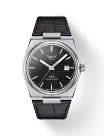 Tissot PRX ピーアールエックス パワーマティック80 の正面図・影あり