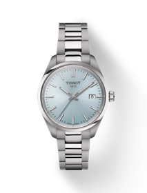 TISSOT PR 100 34mm の正面図・影あり