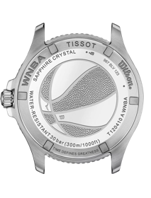 Back view of the watch case Tissot Seastar Wilson WNBA